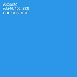 #2C96E9 - Curious Blue Color Image